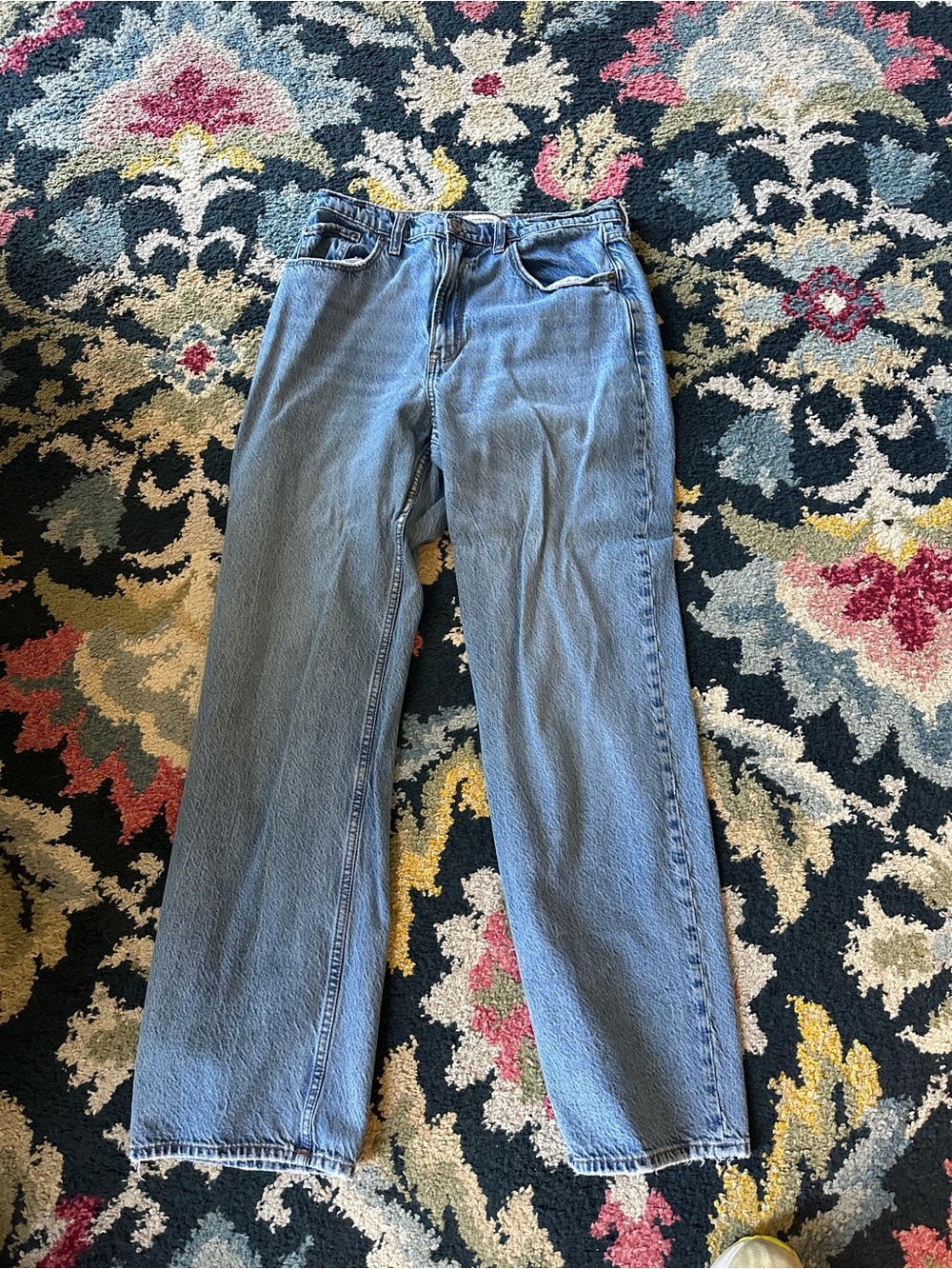 Abercrombie & Fitch Light Blue Wide Leg Jeans